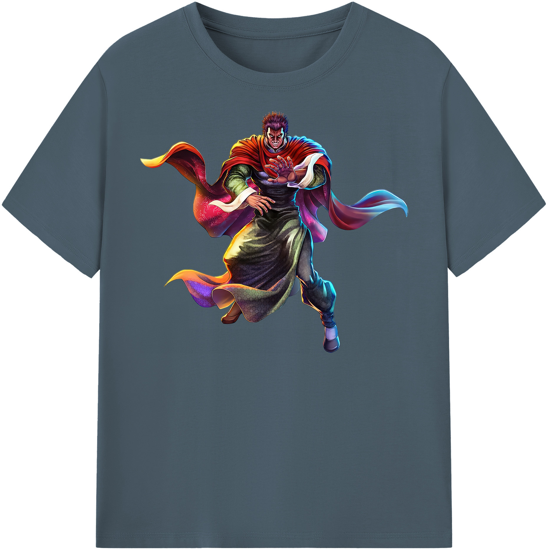 （画像用） 北斗の拳 Fist of the North Star 綿100％半袖Tシャツ（フロントプリント）